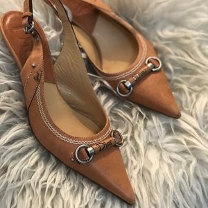 Dior slingback kitten heel